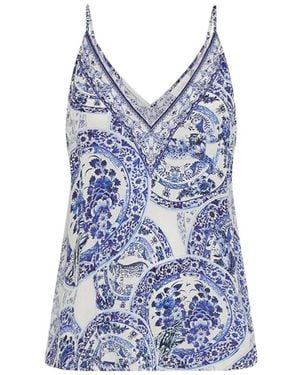 CAMILLA Sleeveless Tops - Blue