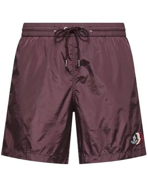 Moncler Archive Logo Zwemshorts - Paars