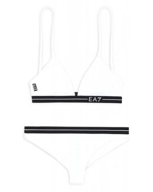 EA7 Badmode ,Wit ,Triangle Bikini