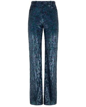 Alberta Ferretti Wide Trousers - Blue