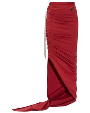 Rick Owens Rokken ,Rood ,Katoen Gebreide Verstelbare Rok