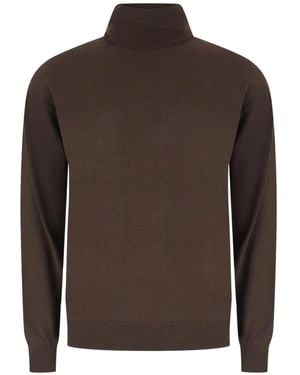 Zanone Rollkragenpullover - Braun