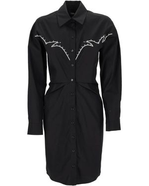 Pinko Popeline Actors Kleid - Schwarz