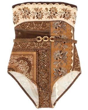 Zimmermann Lucky Bandeau Badpak - Bruin