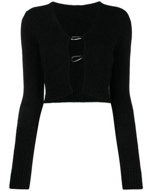 Heron Preston Gemütlicher offener Front-Cardigan - Schwarz