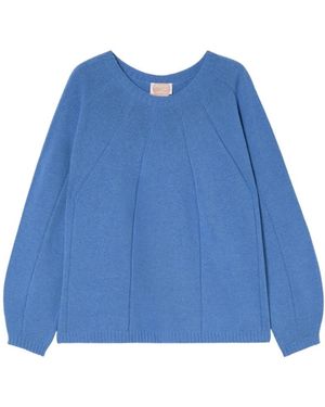 Marina Rinaldi Round-Neck Knitwear - Blue