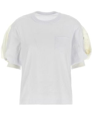 Sacai T-Shirts - Blanco