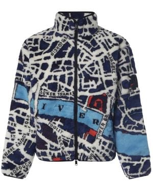 Burberry Fleece Jackets - Bleu