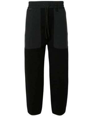Moncler Broeken ,Zwart ,Katoen Tricot Katoenen Track Pants