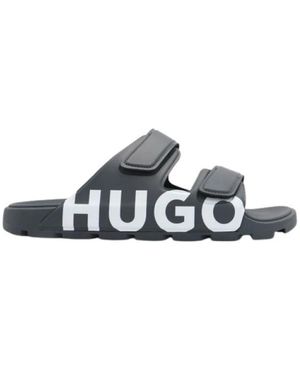 HUGO Schuhe Flip Flops & Sliders - Blau