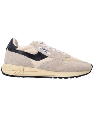 Autry Schoenen ,Katoen Reelwind Sneakers - Wit