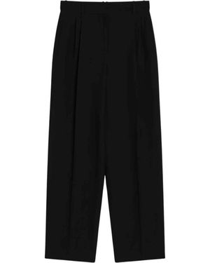The Row Broeken ,Zwart ,Wol Wide Broek