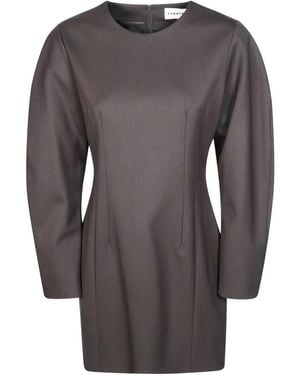 P.A.R.O.S.H. Kleedjes ,Bruin ,Wol Sallia Bi Stretch Jurk - Grijs