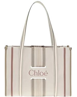 Chloé Tassen ,Roze ,Tote Bags - Wit