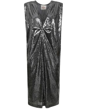 Crida Milano Midi Dresses - Gray