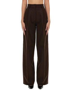 Thelatest Wide Trousers - Marrón