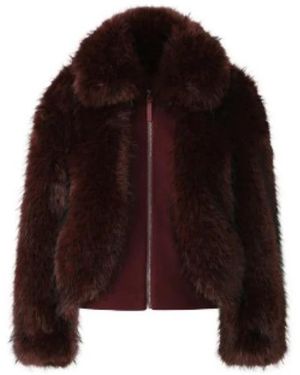 Mackage Nanny Faux Fur Jacket - Rood