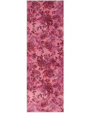 Oltre Accessoires ,Roze ,Katoen Silky Scarves - Paars