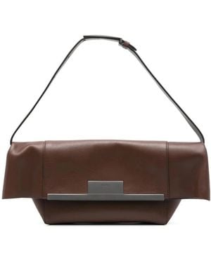 Max Mara Tassen ,Bruin ,Leer Klassieke Bumbag
