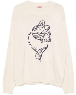 KENZO Round-Neck Knitwear - White