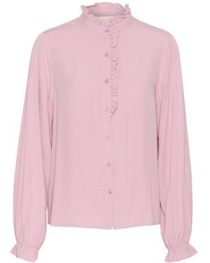 Cream Blouses - Pink