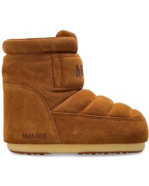 Moon Boot Schoenen ,Bruin ,Leer Mb Icon Strap Suede