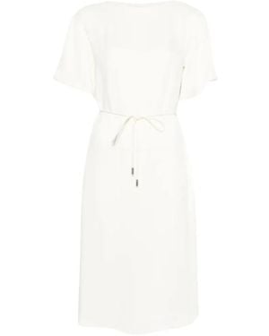 Herno Kleedjes ,Wit ,Midi Jurk