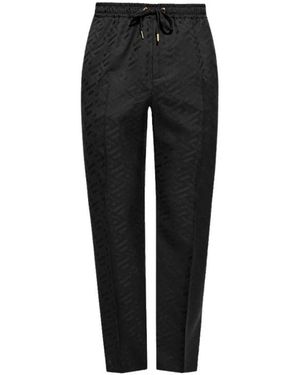 Versace Broeken ,Zwart ,Leer Lederbroek