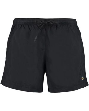 Marcelo Burlon Bestickte logo badehose - Schwarz