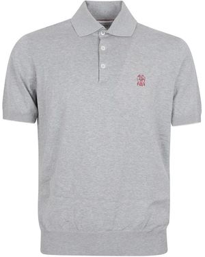 Brunello Cucinelli Polo Shirts - Grey