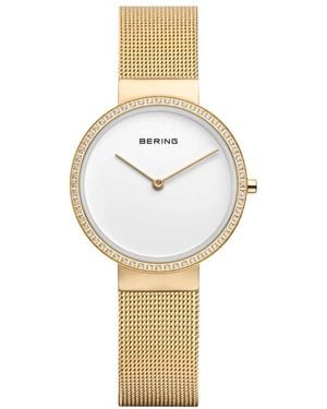 Bering Damen Armbanduhr, Weiß Classic 14531-330 - Mettallic