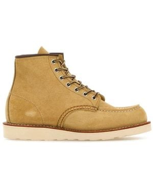 Red Wing Lace-Up Boots - Natural