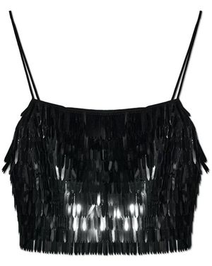 Self-Portrait Sleeveless Tops - Nero