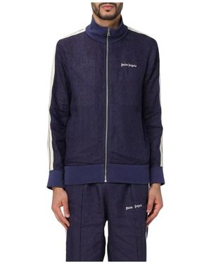 Palm Angels Reißverschluss Track Jacket - Blau