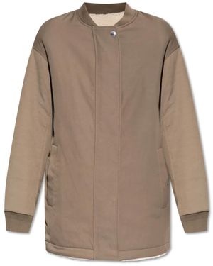 Yves Salomon Faux Fur & Shearling Jackets - Marrone