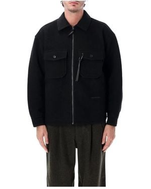 and wander Woll-Bomberjacke Mit Taschen - Schwarz