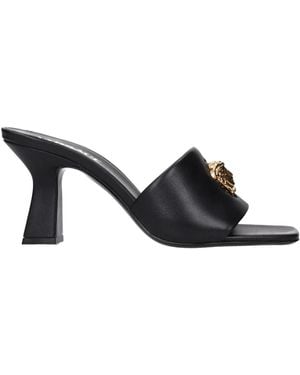 Versace Heeled Mules - Nero