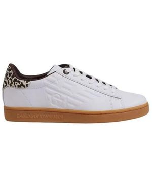 EA7 Leder Sneaker - Weiß