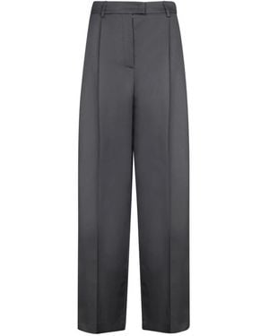 Blanca Vita Straight Trousers - Grey