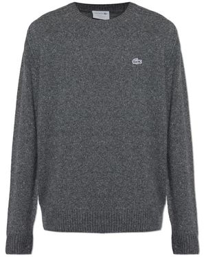 Lacoste Round-Neck Knitwear - Grigio