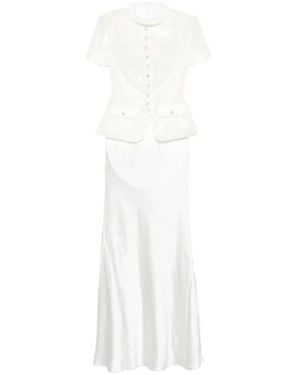 Self-Portrait Maxi Dresses - White