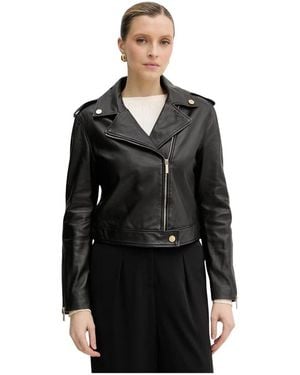 ARMANI EXCHANGE Epaulette Ritssluiting Jas - Zwart