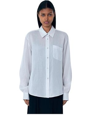 Our Legacy Overhemden ,Wit ,Forever Shirt - Blauw