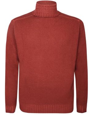 Dell'Oglio Turtlenecks - Red