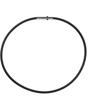 ERNSTES DESIGN Rubber Choker - Mettallic