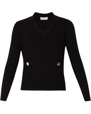 Liu Jo V-Neck Knitwear - Black