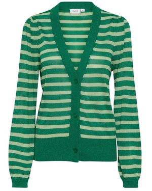 Saint Tropez Glitzer Cardigan Jelly Bean - Grün