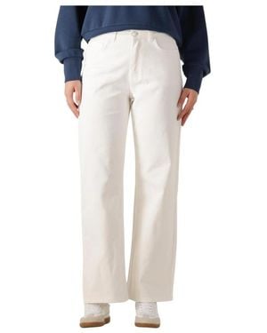 Colourful Rebel High Rise Wide Leg Denim Hose - Blau