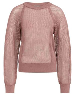 Yaya Round-Neck Knitwear - Rosa