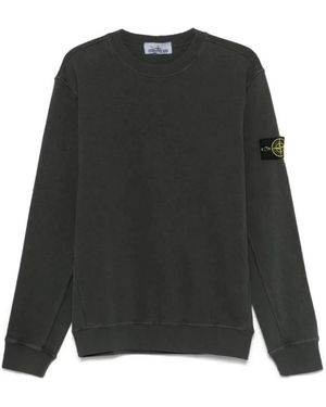 Stone Island Anthrazitfarbener Pullover - Schwarz
